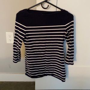 Navy striped sweater